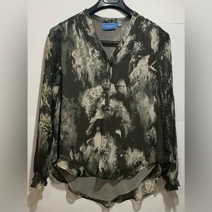 Women’s Blouse, Size Small Whimsigoth Dressy Workwear Flowly